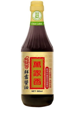 Seasoning Soy Sauce (Natural Brewed) 600ml | 萬家香 純釀造鮮露醬油 600ml