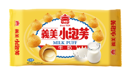 IMei Puff（Milk）｜義美 牛奶小泡芙(57g)