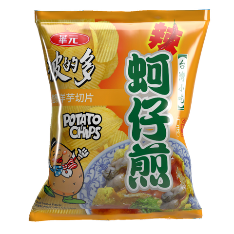 Hwa Yuan Spicy Potato Chips | 華元 波的多蚵仔煎 辣味34g