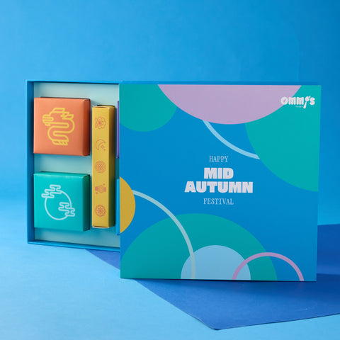 2025 Ommi's LAVA Mooncake Gift Box 4pc pack | 2025 眾"心"拱月 流心月餅禮盒 60g 4顆裝