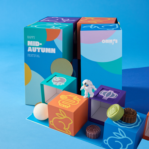2025 Ommi's LAVA Mooncake Gift Box 8pc pack | 2025 太空旅行 流心月餅禮盒 60g 8顆裝